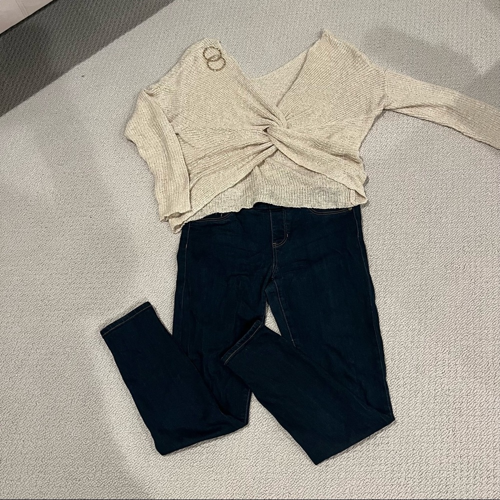 Liverpool elastic waist jeans